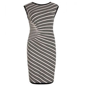 Ted Baker Kayla Striped Pleated Knit Dress